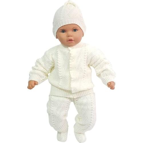 Knitwear 4 Piece Baby Kit-Cream