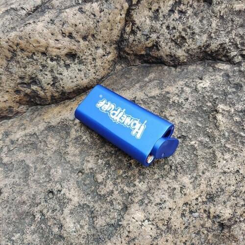 HONEYPUF Premium Magnetic Aluminum Alloy Tobacco Dugout Magnetic Cap With Ceramic Bat One Hitter Handmade Cigarette Case Tobacco