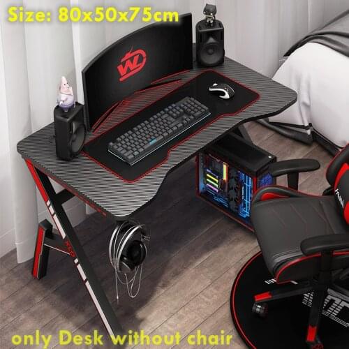 2020 Best Sale Gaming Desk Table LegA 80x50x75cm Cool Black LegZ 80x60x75cm Computer Desktop Home Supplies Office Desk Chair Hot
