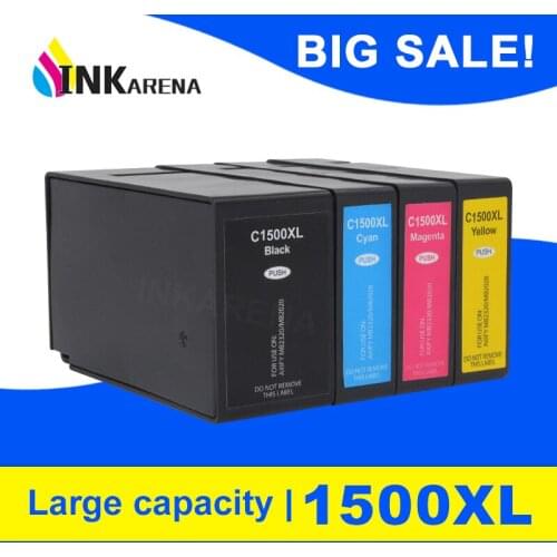 Inkarena PGI-1500 XL Ink Cartridges Full Ink Compatible For Canon PGI 1500 PGI1500XL MAXIFY MB2356 MB2357 MB2750 MB2000 MB2354