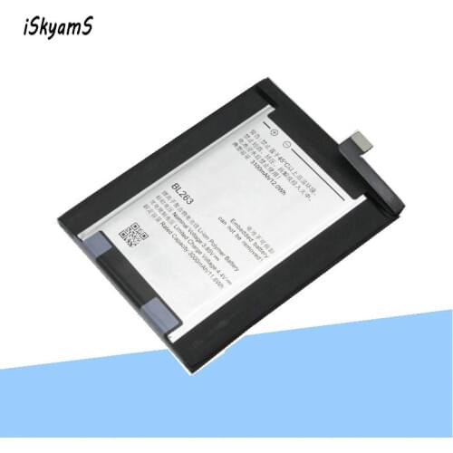 ISkyamS 1x 3000mAh BL263 Mobile phone Replacement Battery Fit for Lenovo ZUK Z2 Pro Batteries