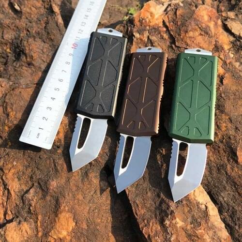 Micro Technology New Mini Flying Fish Series Outdoor Knife High Hardness Sharp Aviation Aluminum Handle 204p Blade Camping Tool