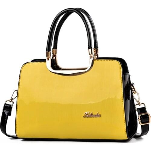 2021 New Luxury High-End WomenS Bag Fashion Commuter WomenS Handbags European American Bright Leather Shoulder Messenger Bags