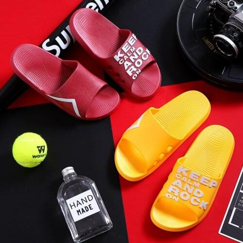 Factory Direct Approval Summer Mens Slippers Creative PVC Beach Slippers Indoor Bathroom Shoes Home Slippers