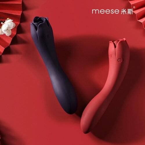 Rose vibator oral sex licking tongue vibrator Rose toys for women sexy Silicone Dildo Vibrator clitoris stimulator G spot