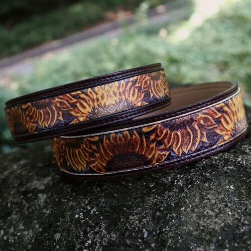 Retro Handmade Wide Leather Dog Collar Soft Padded Pet Dog Collars For Small Medium Large Dogs Pitbull German Shepherd Bulldog