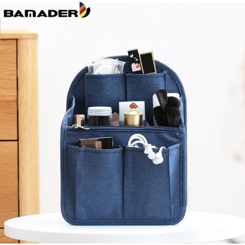 BAMADER Schoolbag Girl Cosmetic Makeup Bag Simplicity Large Capacity Toiletries Storage Bag Large Nylon Travel Insert Organizer