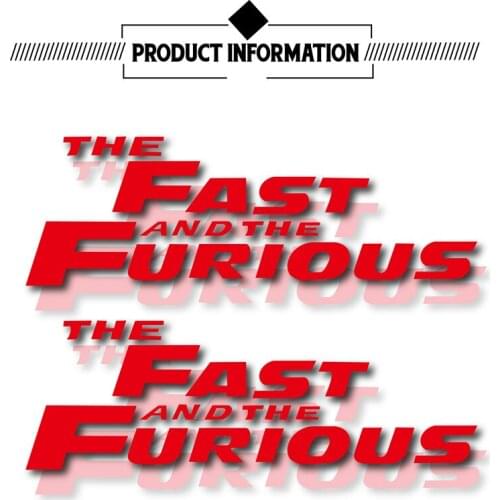 New motorcycle bicycle car reflective waterproof sticker helmet laptop fuel tank logo for tuning the fast and the furious