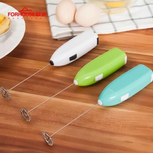 Electric Handle Egg Beater Black Egg Stirrer Milk Frother Foamer Whisk Mixer Milk Treater Juice Muddler Coffee Stirrer