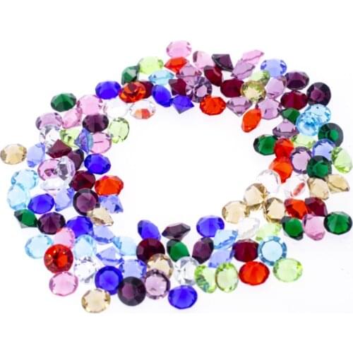 Round shape 3mm/4mm/5mm 12 months birthstone colorful glass floating charm Jewelry Finding for memory living locket as gift