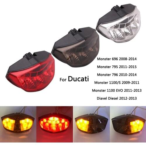 LED Taillight for Ducati Monster 696 795 796 Diesel 1100/S 1100 EVO Motorcycle Brake Lamps Turn Signals Lights Plug-in
