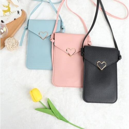 Touch Screen Women Bag Cell Phone Smartphone Wallet Leather Shoulder Strap Bag