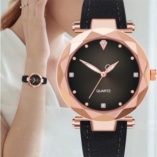 2019 Hot Sale Luxury Watches Quartz Dress Leather Belt Fashion Casual Clock Casual Bracele Watch reloj mujer montre femme *Q