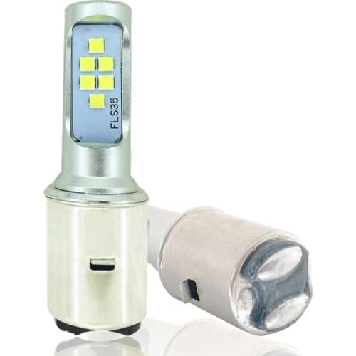 1Pcs H6 Motorcycle Headlight BA20D LED Bulbs 12SMD 1200LM Hi lo Fog Lights DRL Lamp Scooter HeadLight Moto Headlamp Super bright