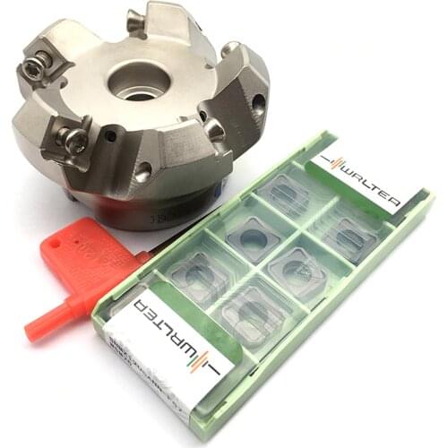 10PCS SNMX1205 Carbide Inserts Face Mill Turning Tools Cutter Milling Cutter + 1PC 50MM 63MM 80MM 100MM Milling Holder CNC Tools