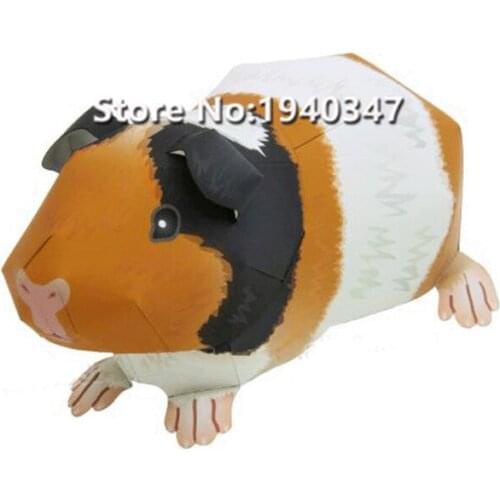2pcs/lot DIY Cavy 3D Paper Model Puzzles Toy for Home Restaurant Stores Bar Waterproof Educational Paper Folding Model Kids