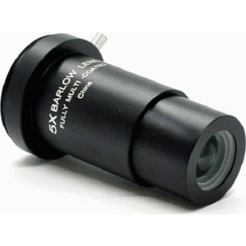 Agnicy Telescope Accessories 5X Barlow Mirror Barlow Extender 1.25 Inches 31.7mm with M42