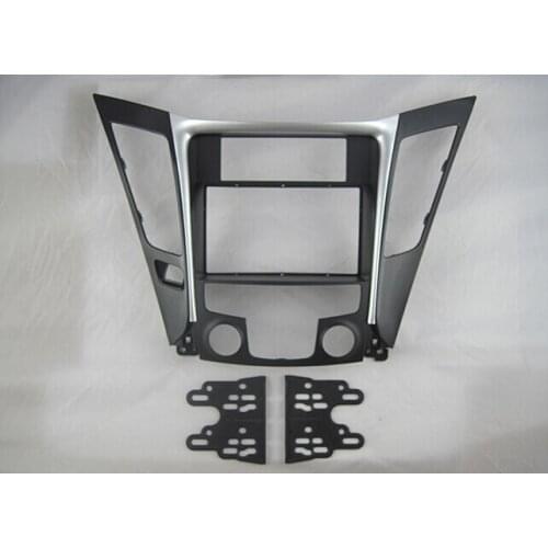 Car Fascias Stereo Radio Panel Frame Dash Kit For Hyundai Sonata YF i45 Auto Air Conditioning 2009 2010 2011 ~ 2015 Left Driving