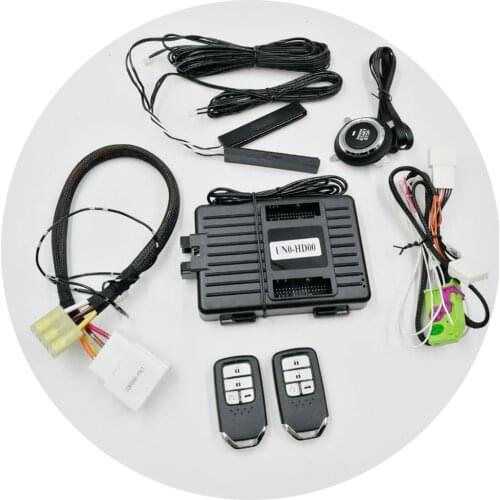 For New Honda CIVIC 2019-2020 Add Push Button Start Stop Car Alarm Phone App Remote Control Car System Central Locking System