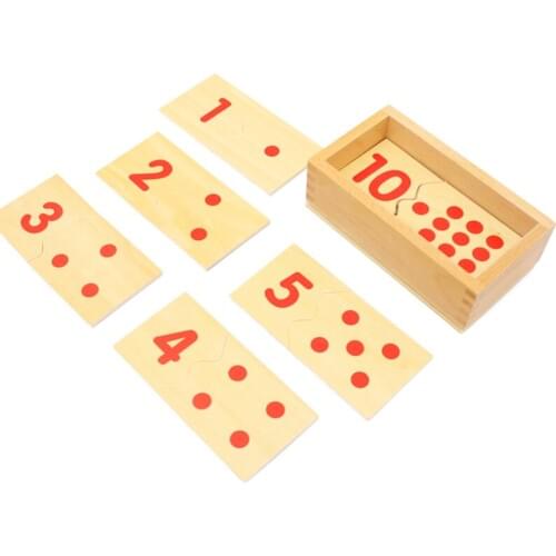 Digital Imposition Education Wooden Toy For Children Number Counter Match-up Puzzle Assemble Board Early Funny Math Learning Toy
