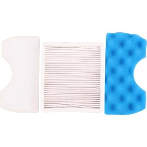 2x Vacuum Cleaner dust filter HEPA H11 DJ63-00672D Filter + 2x set of filter cotton for Samsung SC4300 SC4470 White VC-B710W