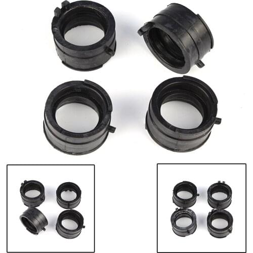 Motorcycle Carb Carburetor Intake Manifold Boot Joint for Honda CBR600F CBR 600F Hurricane 1987 1988 1999 1990 4Pcs
