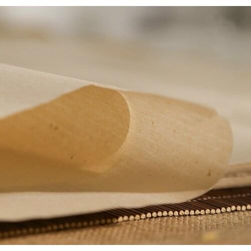 Chinese Luo Wen Xuan Paper Handmade Vintage Texture Half-Ripe Rice Paper Brush Pen Calligraphy Painting Tanpi Straw Rice Paper