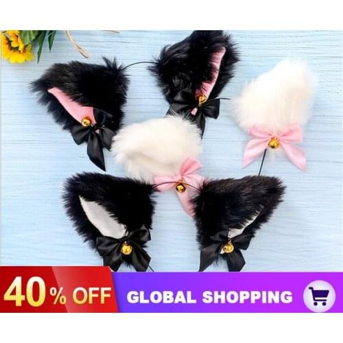 Cute Hair accessories Fashion Lady Girl Fox Cat Ears Head Bands Lovely Charming Night Party Club Bar Hair Clip Hairband
