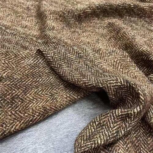 Herringbone Pattern Fashion Silk Fabric High-end 30mme Stretch Heavyweight Cheongsam Dress Suit Mulberry Silk Fabric Jersey Knit