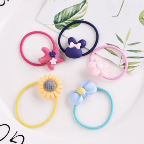 Fashion Elastic Hair Bands Cute Girls Rubber Headbands Colorful Headwear Hairbands Ponytail Holder Head Accessories Headbands