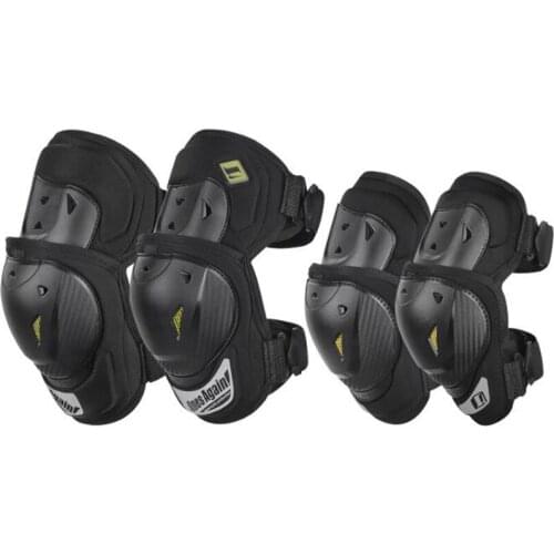 Motorcycle Knee Protector Moto MX MTB Elbow & Knee Pads Set Motocross Protective Gear Knee Guards Suit Kneepad CE EN1621-1