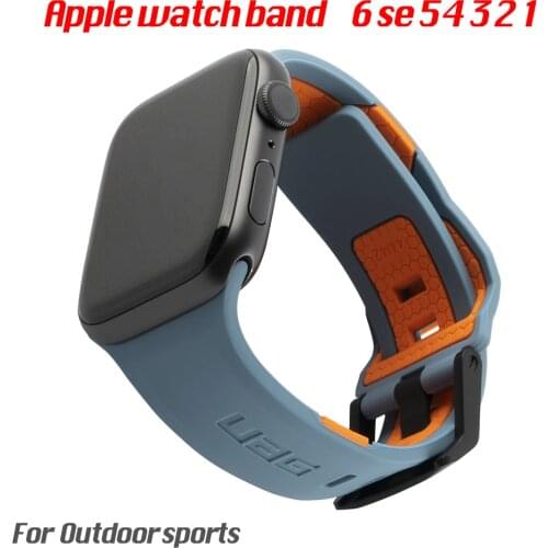 Fashion brand watch band strap loop for iwatch 3 5 38mm 42mm bracelet solo straps for apple watch 6 se 5 4 40mm 44mm watchband
