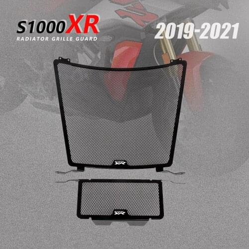 With Logo For BMW S1000XR 2019 2020 2021 Motorcycle Stainless Steel Protective Cover Radiator Grille Guard Grill Protector