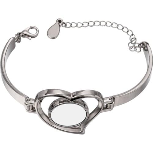 Sublimation Blank Bracelets Christmas Ornaments Pendants Sublimation Alloy Heat Transfer for DIY ID Name Tags