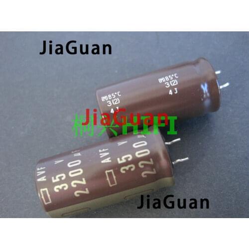 4PCS Japan NIPPON AVF 2200UF 35V 18X35.5MM NCC 35V2200UF Audio Amplifier electrolytic capacitor CHEMI-CON AVF 2200uF/35V Gold
