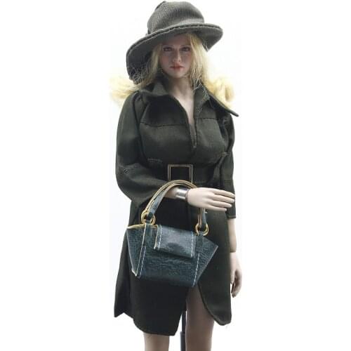 In stock 1/6 female soldier model parts fashion windbreaker 12 inch female puppets can be used by real people can not wear