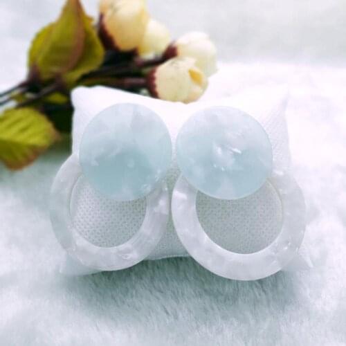 2019 New Popular Earings Acetate Stud Earrings for Women Boho Jewelry Wedding Engagement Statement Brincos Accessories Mujer