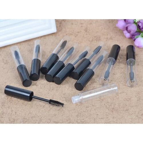 10PCS 3ML Mascara Tubes Empty Eyelash Cream Refillable Bottles Cosmetic Sample Container with Eyelash Brush Stick