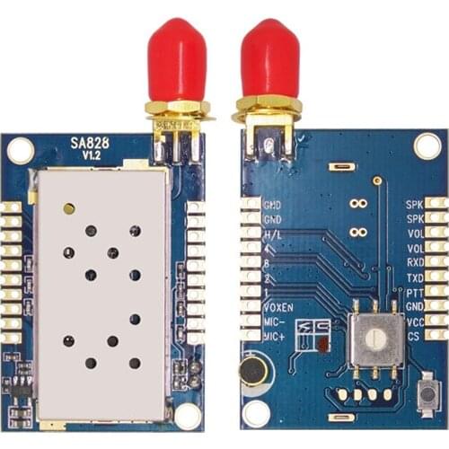 10pcs/lot SA828 - 2015 Wireless 500mW 1W VHF | UHF Walkie Talkie Module Small Walky Talky Module Transceiver