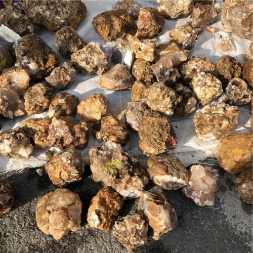 100g wholesale price Natural raw stone cherry blossom agate