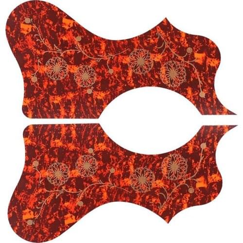 2Pack 41in Acoustic Guitar Pick Guard Anti-Scratch Parts Left/Right Hand - Brown