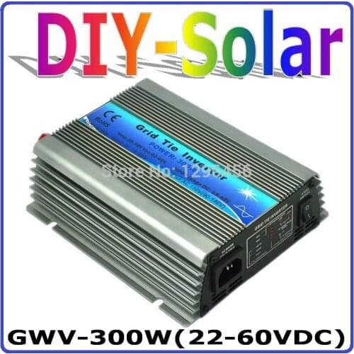 300W Grid Tie Inverter for 30V 60Cells and 36V 72Cells Solar Panel, MPPT function, Pure Sine wave Micro On Grid Tie Inverter
