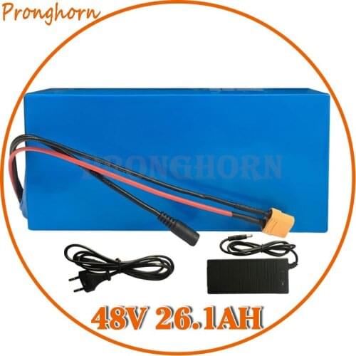 High Power 2000W 48V 26AH Electric Bicycle battery 48V 26AH Scooter Battery Use for Panasonic/Samsung cell 50A BMS 54.6V Charger