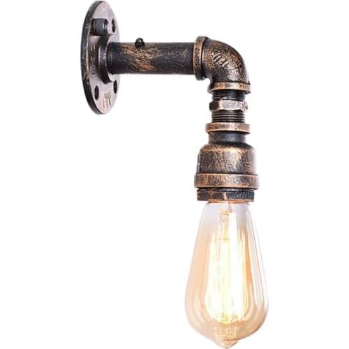 American Vintage Wall Lamps Industrial Bedside Lamp Retro Loft Wall Lights Steam Water Pipe Light Sconce Home living room Decor