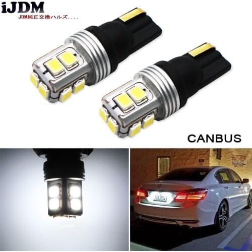 IJDM Super Bright T10 LED Canbus No Error T10 W5W 168 194 Car LED Reading Mirror License Plate Width light,W5W White Red Yellow