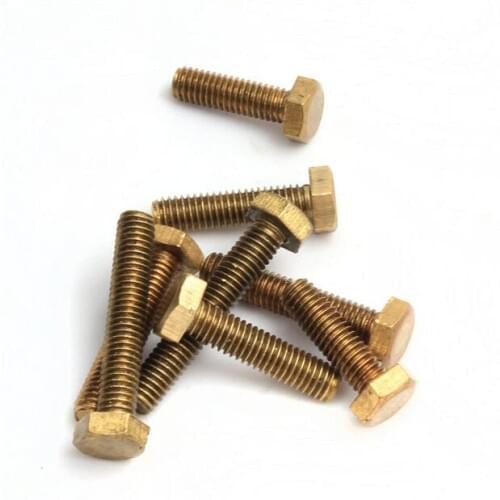 Free shipping of 10PCS/pack of Copper made Hex Socket Head Cap Screw Brass Screw M5 with different length for fastening