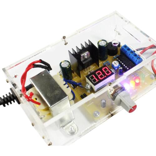 LM317 1.25V-12V Continuously Adjustable Regulated Voltage Power Supply Lab Bench Power Supply Diy Kit Step Down Transformer