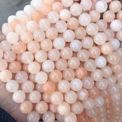 Natural Stone Light Pink Aventurine Beads Round Loose Beads For Jewelry Making DIY Bracelet Necklace 15" Strand 4/6/8/10/12mm
