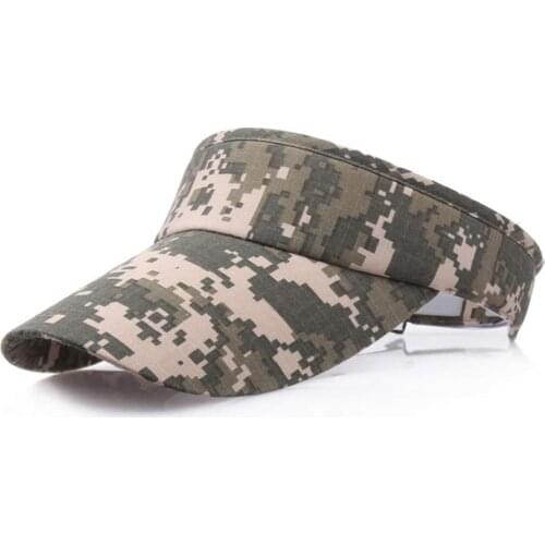Camo Summer Mesh Visor Hats for Hiking Running Sun Protected Mens Womens Visor Cap Desert Printed