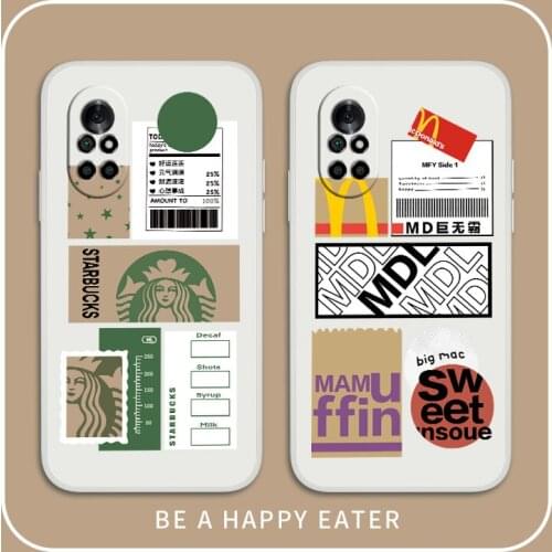 Creative Illustration Phone Case For Huawei Nova8 8Pro 8SE Nova 7 7Pro 7SE 6 6se 5 5Pro 5Z 5I 5Ipro 5T 4 4E Silicone Cover